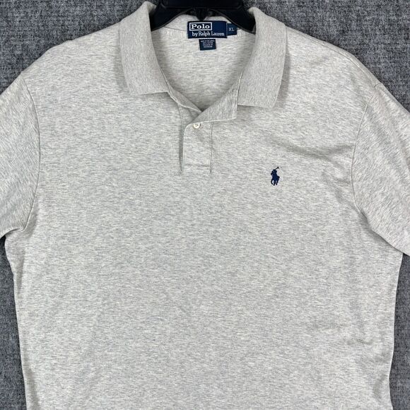 Ralph Lauren Shirt Mens Extra Large Gray Polo Business Casual Preppy Vintage 90s - Picture 3 of 10